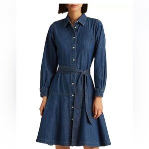Ralph Lauren Belted Denim Dress 6